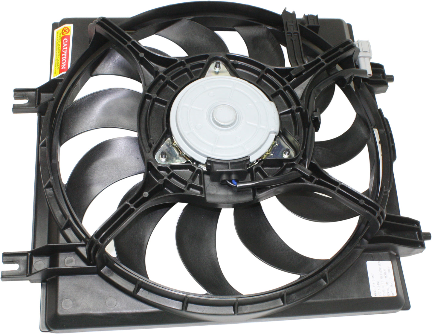 A/C Condenser Fan - Fan Blade, Motor and Shroud