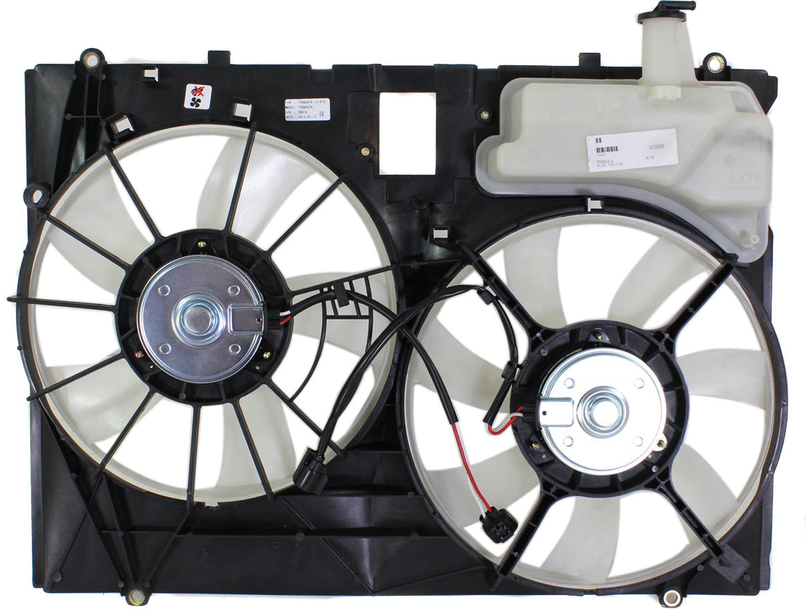 Radiator Fan Assembly, w/ Coolant Tank, w/o Control Module