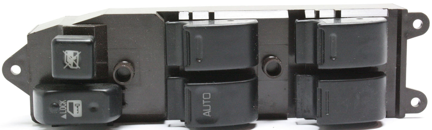 Front, Driver Side Window Switch, Black, 6-Button