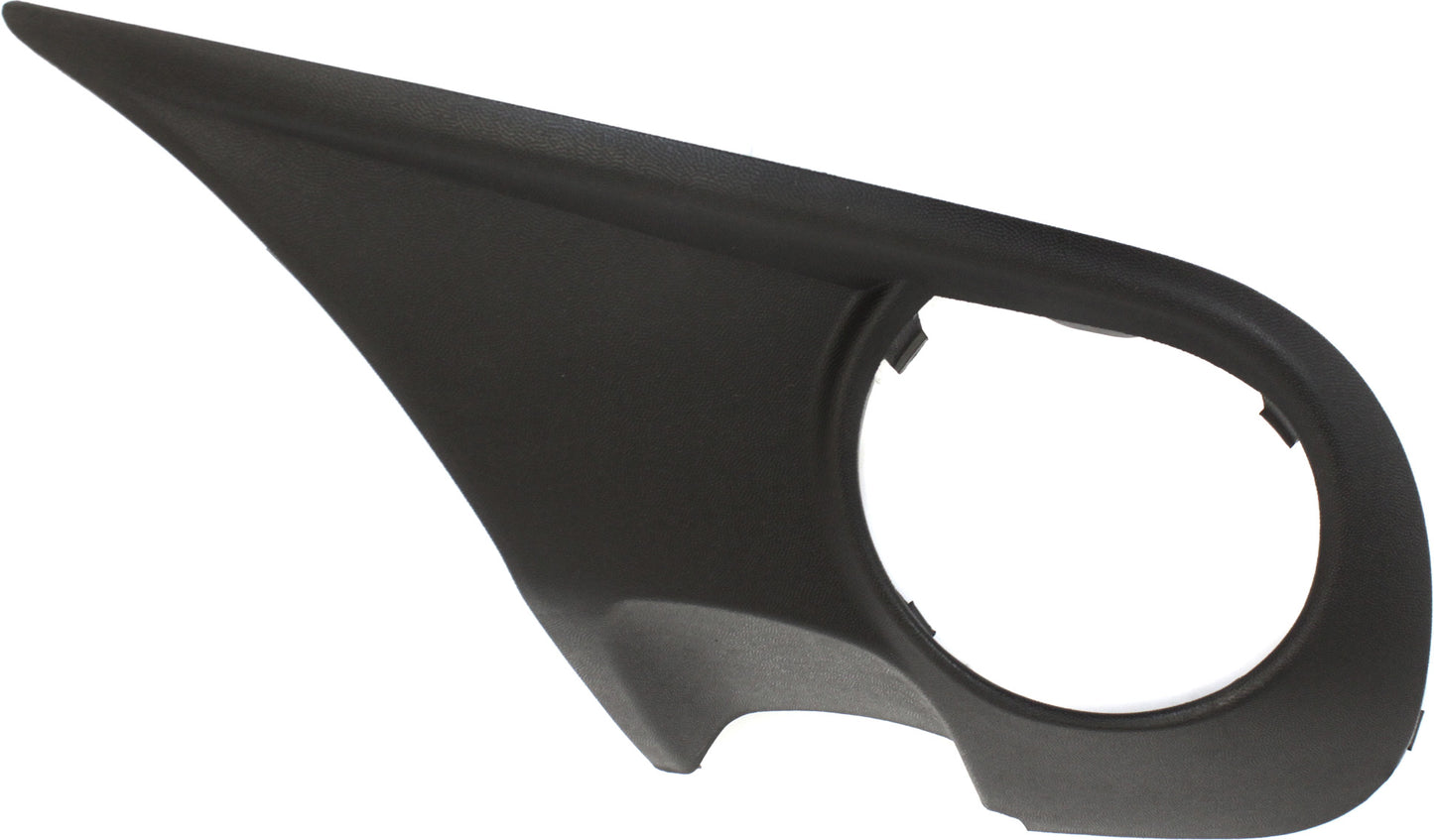 Front, Driver Side Fog Light Trim, Textured Black