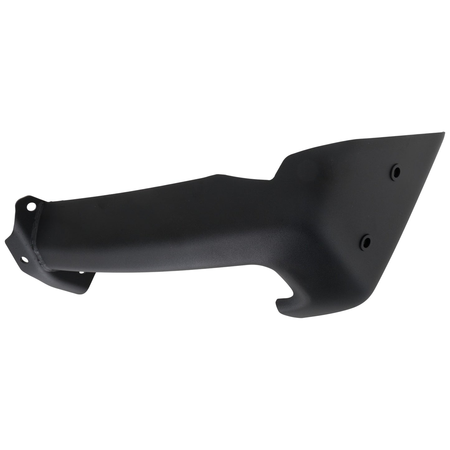 Front, Passenger Side Bumper End, Painted Black Steel
