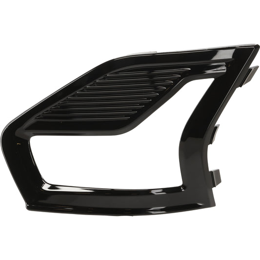 Front, Driver Side Fog Light Trim, Black