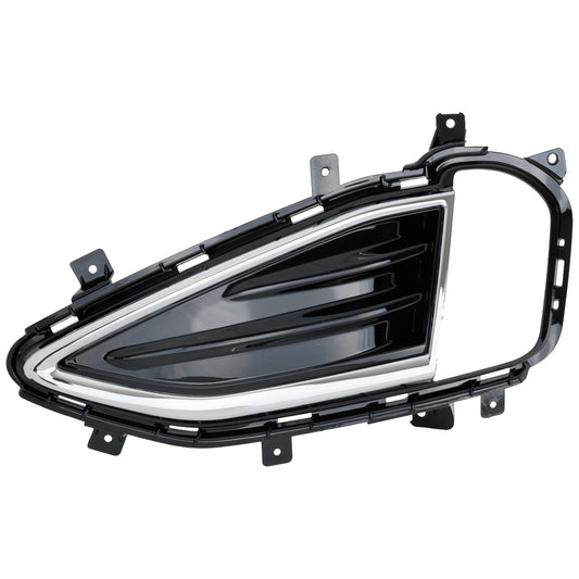 Front, Driver Side Fog Light Trim, Black