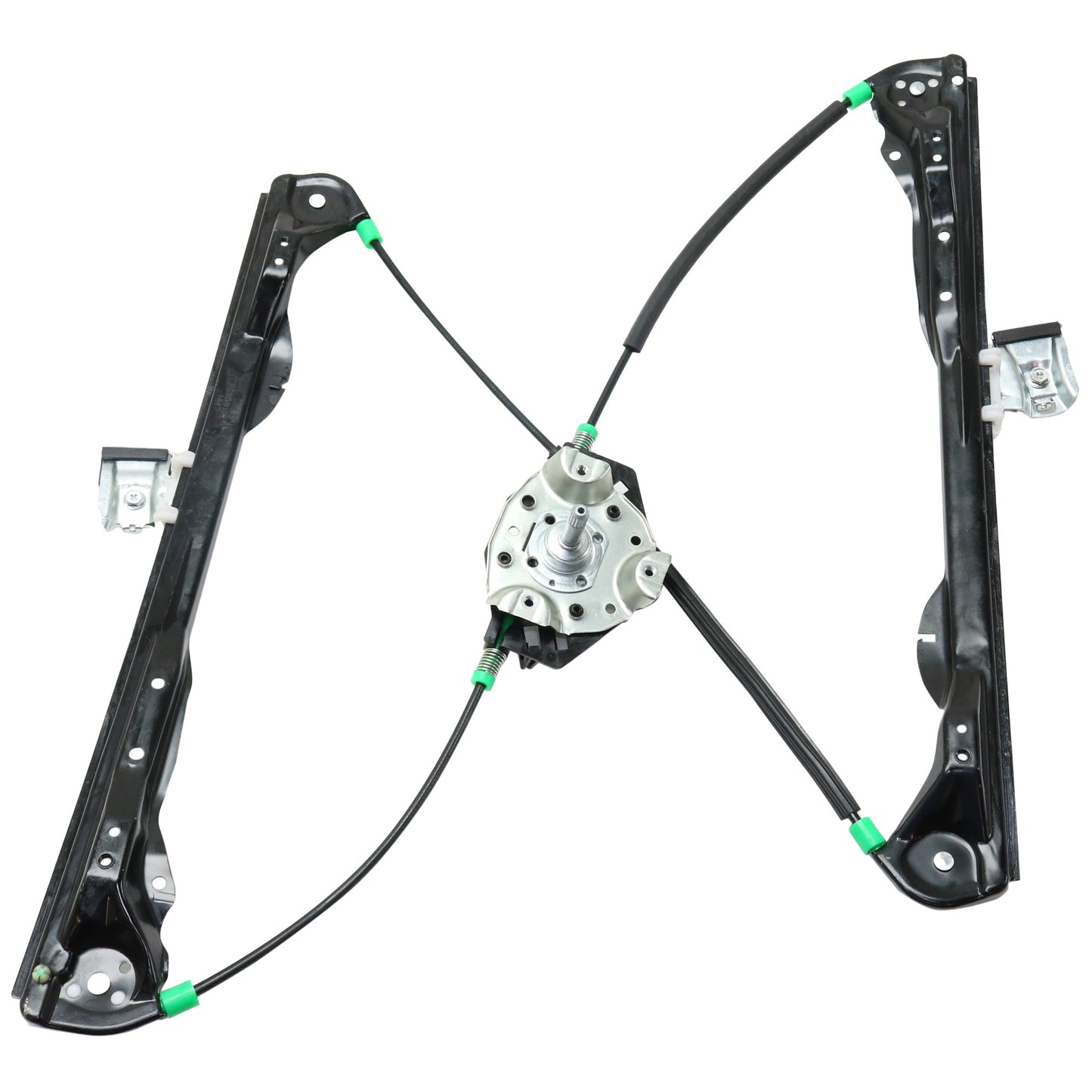 Front, Passenger Side Manual Window Regulator, Hand-Crank Type