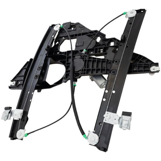 Front, Driver Side Power Window Regulator, with Motor, 8-Pin Connector