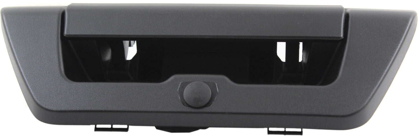 Tailgate Handle, Textured Black, Plastic, Manual Type, without Trailer Hookup Lamp Hole