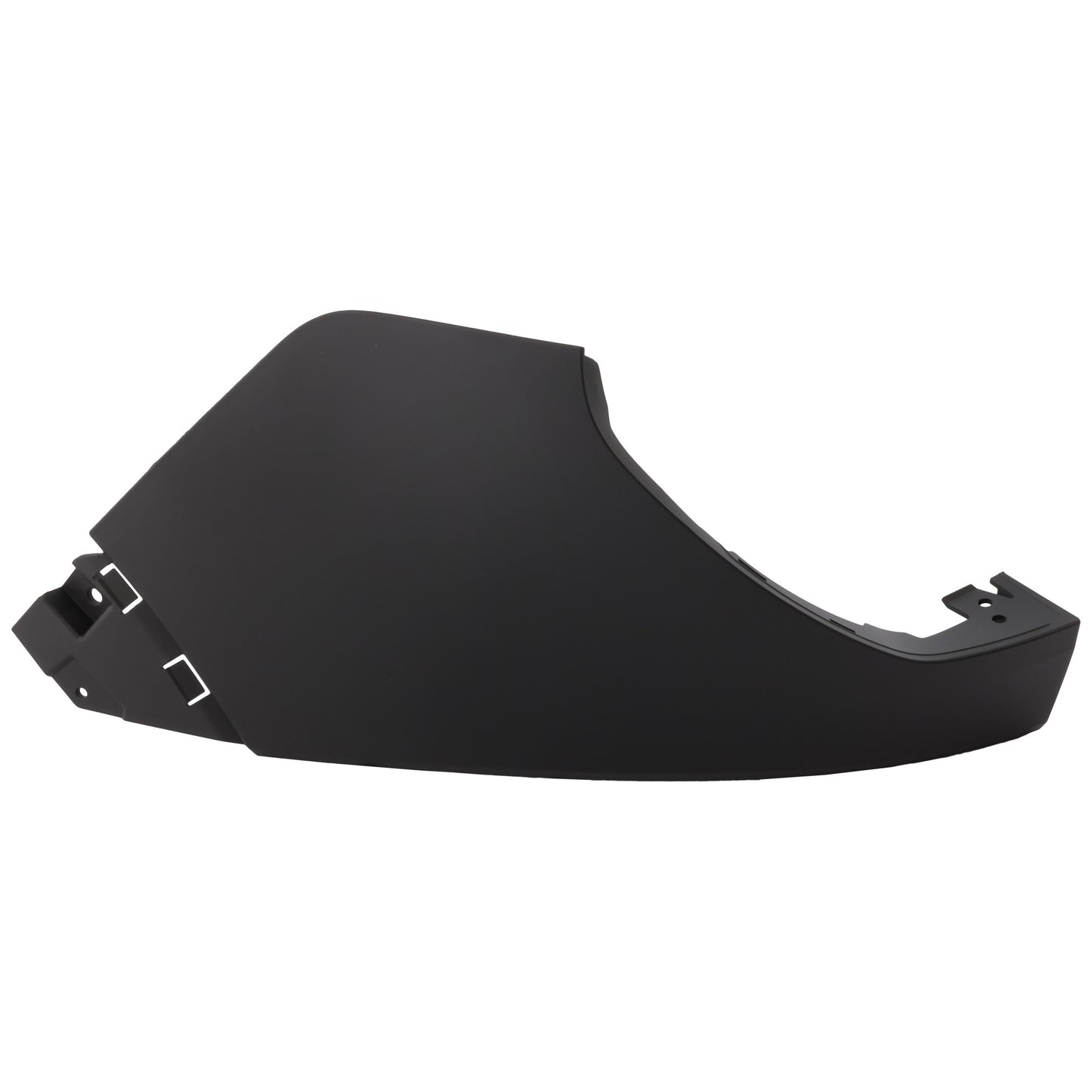 Задний бампер со стороны водителя, грунтованный пластик