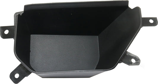 Front, Passenger Side Bumper Trim, Black, Without Tow Hook Holes