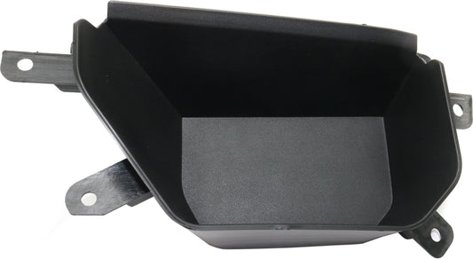 Front, Driver Side Bumper Trim, Black, Without Tow Hook Holes