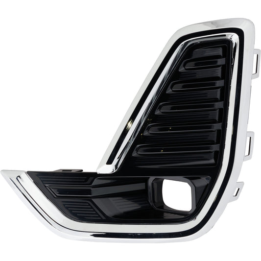 Front, Driver Side Fog Light Trim, Chrome
