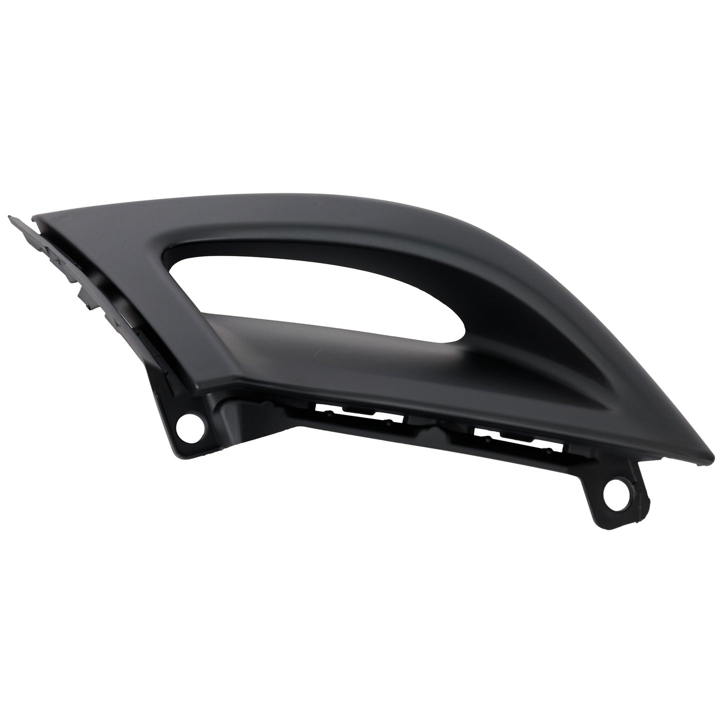 Front, Passenger Side Black Bumper Cover