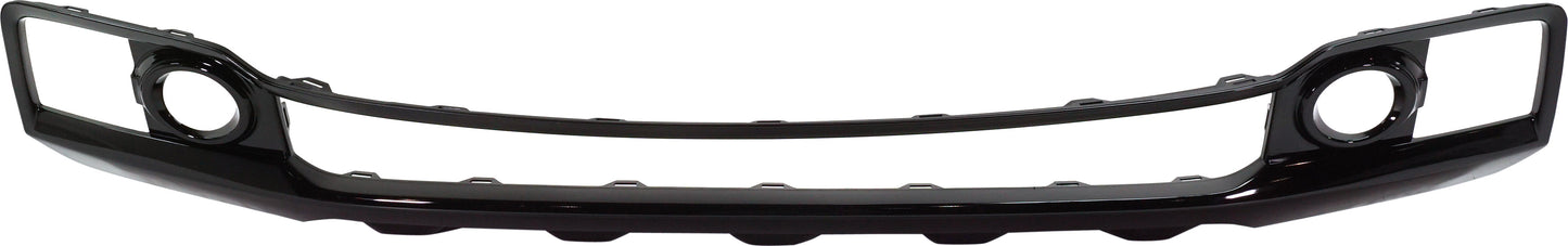 Front, Center Bumper Trim, Black