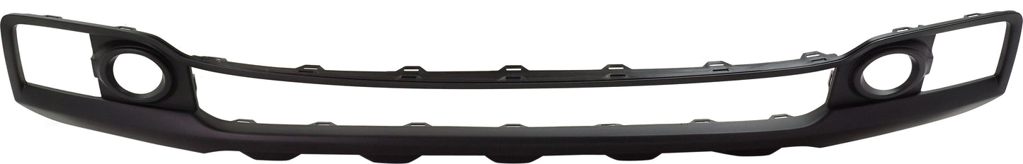Front, Center Bumper Trim, Textured Black