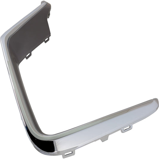 Front, Driver Side, Outer Bumper Trim, Gray