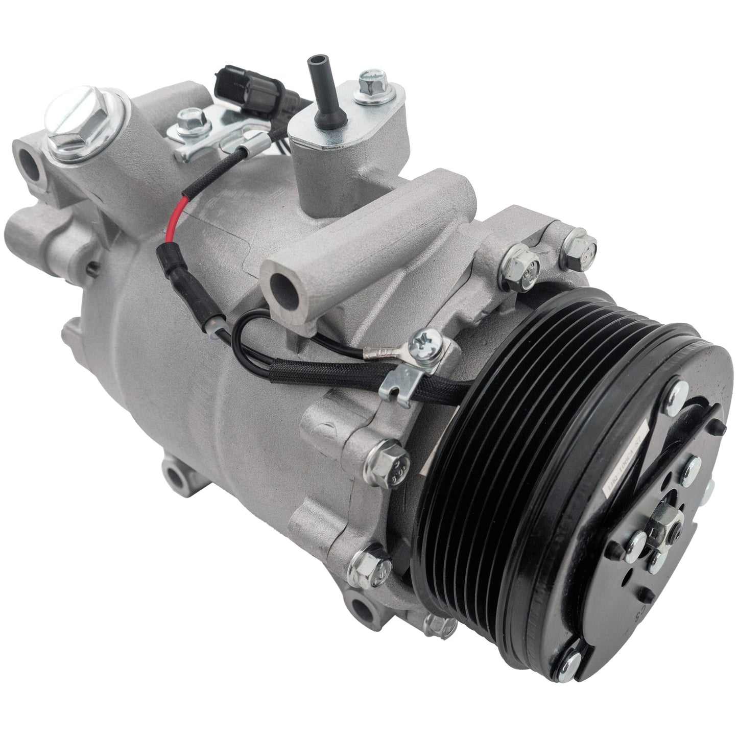 A/C Compressor, With Clutch, 7-Groove Pulley