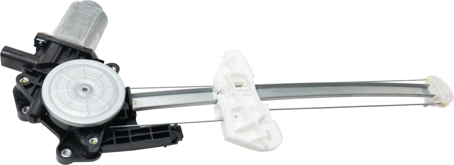 Rear, Driver Side Power Window Regulator, With Motor
