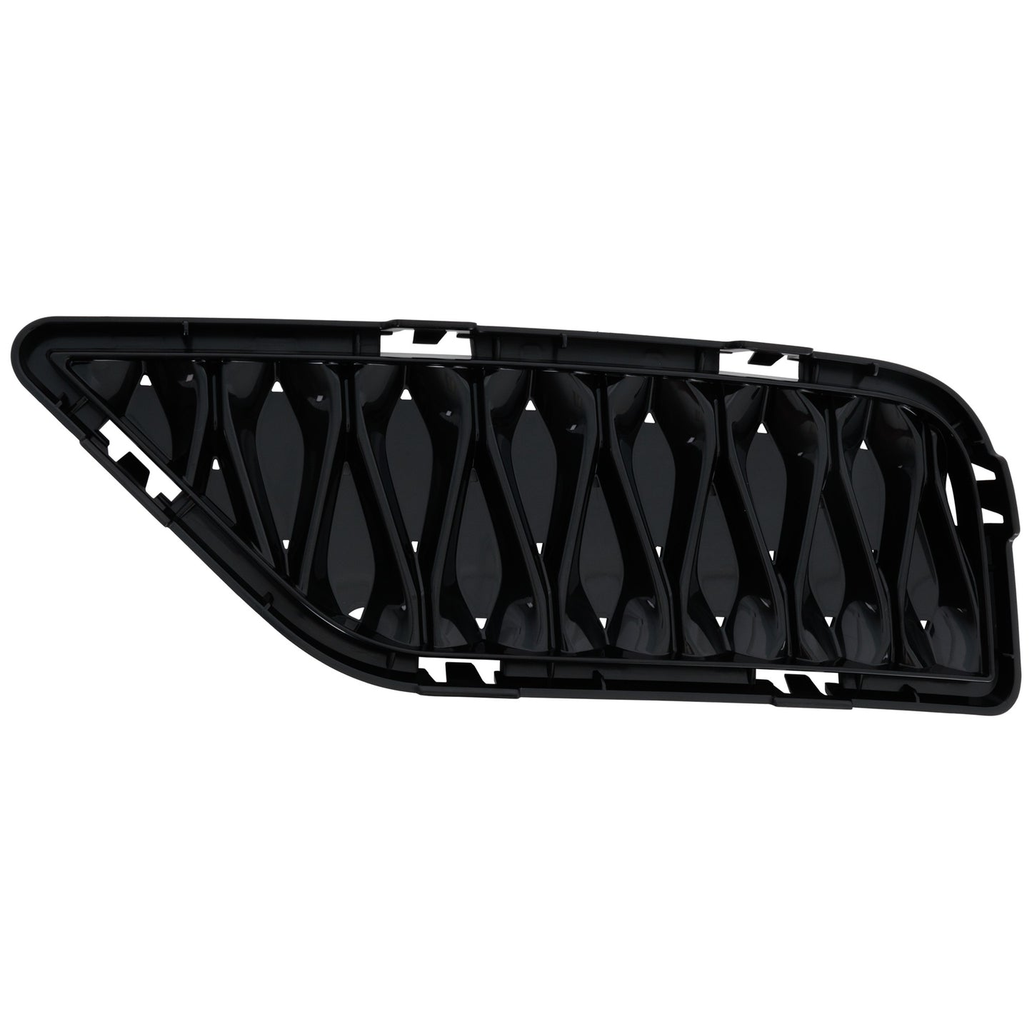 Front, Passenger Side Bumper Grille, Black