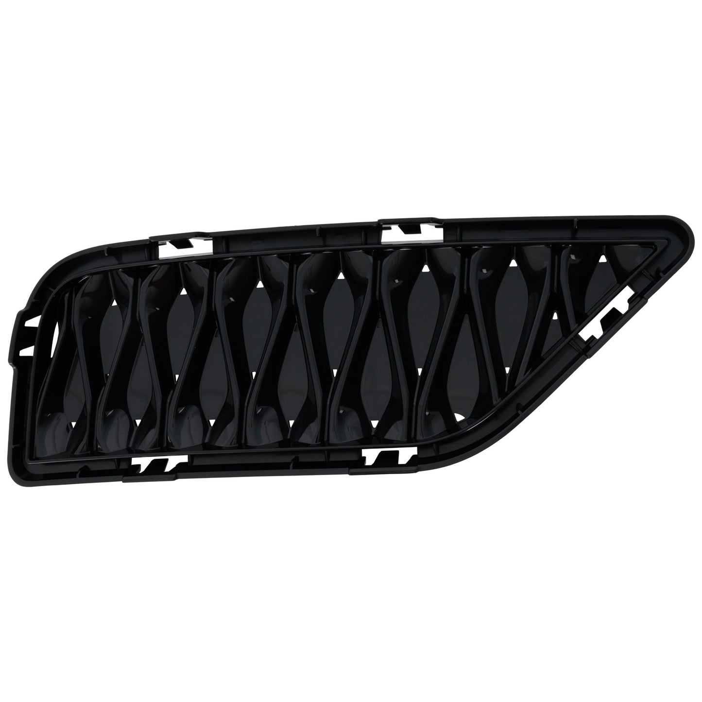 Front, Driver Side Bumper Grille, Black