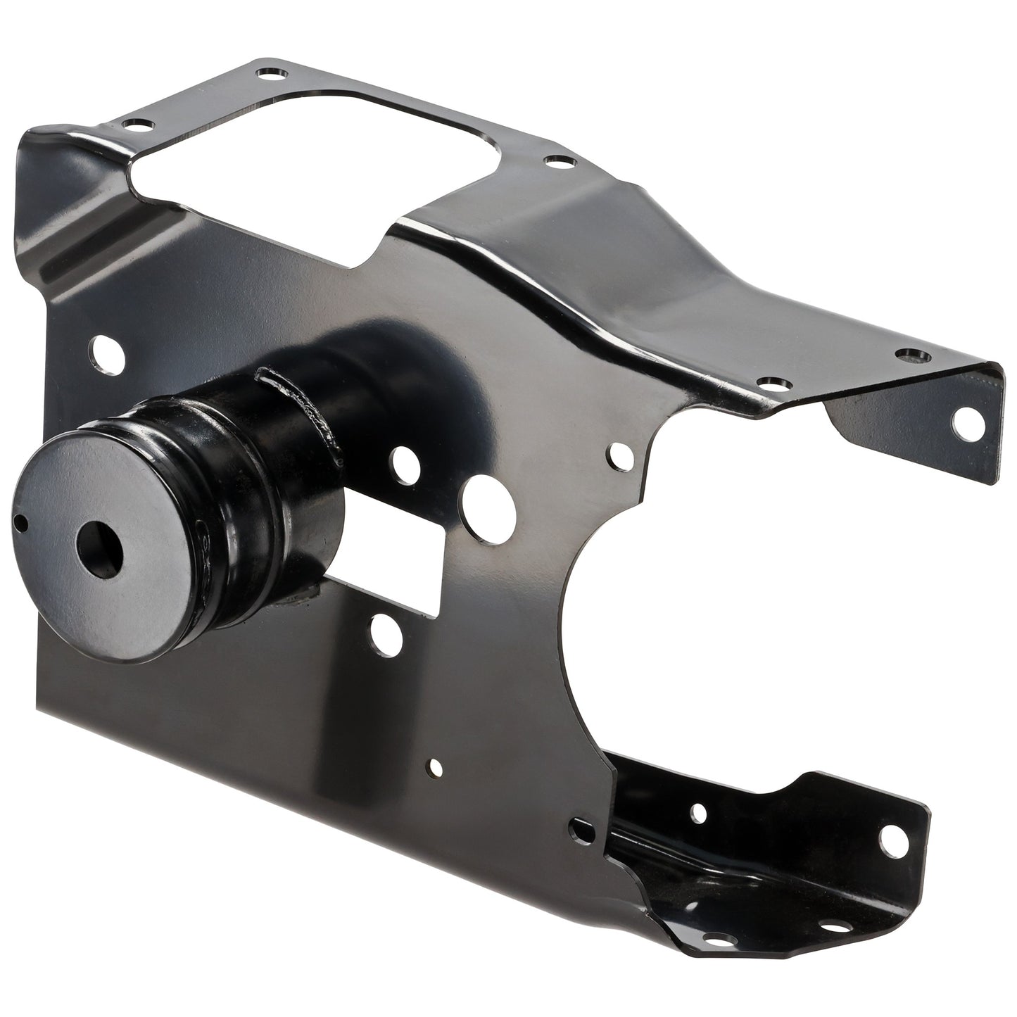 Front, Driver Side Bumper Bracket, For Models with Steel Bumper, CAPA CERTIFIED
