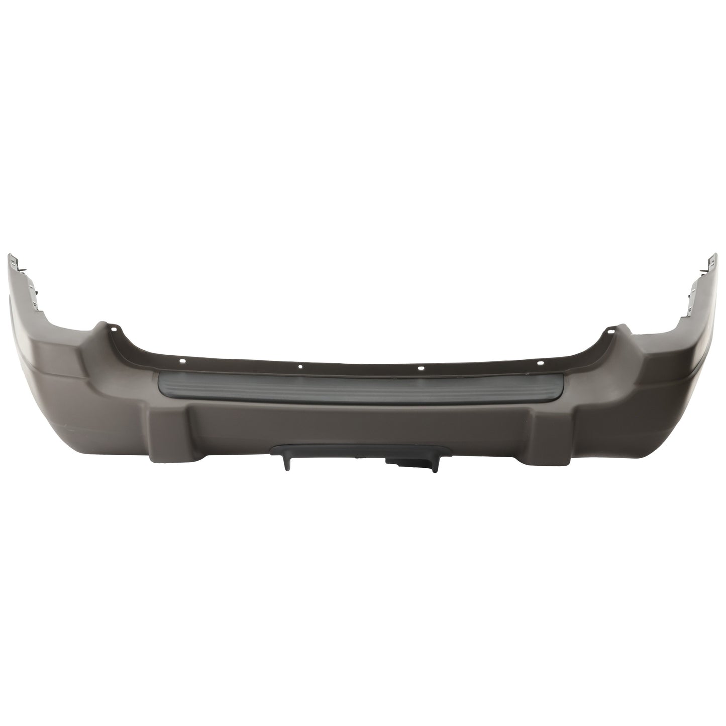Rear Bumper Cover, Textured Gray, With Towing Hitch Hole