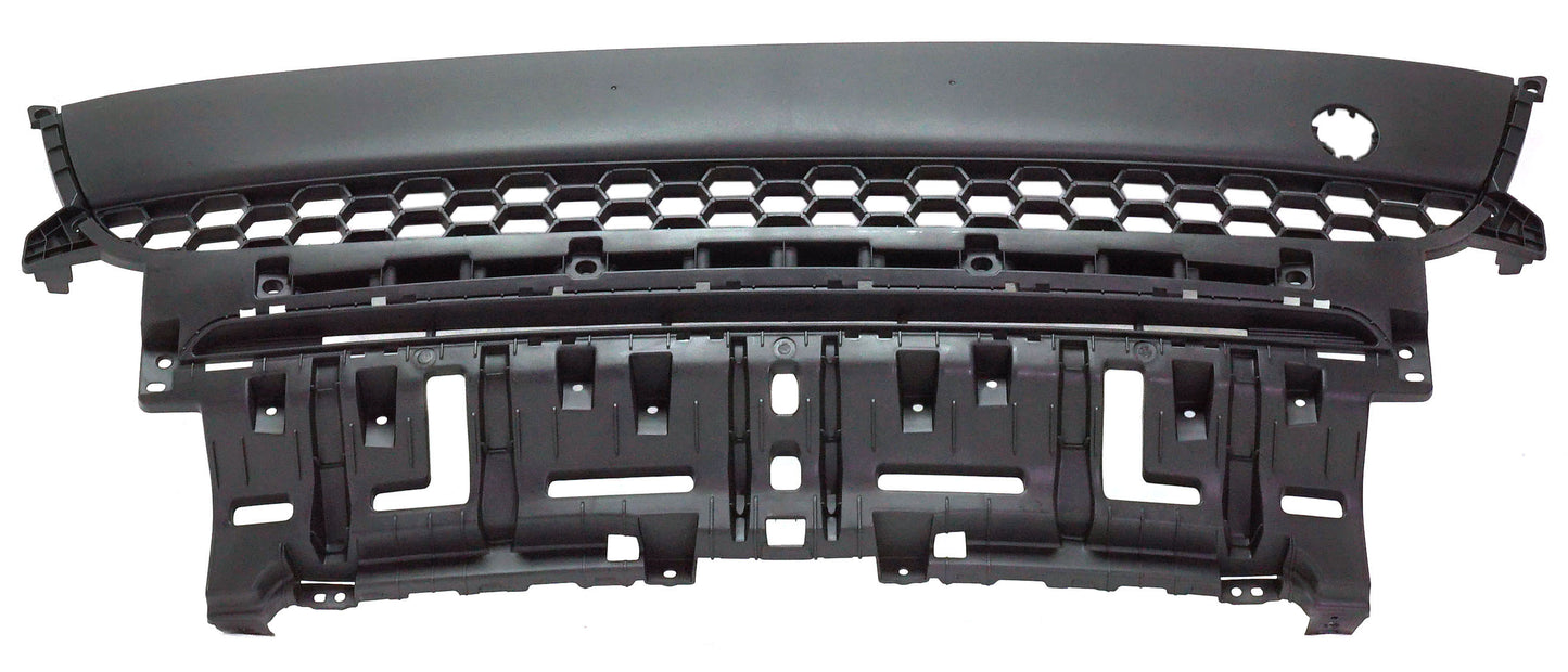 Front, Upper Bumper Grille, Textured Dark Gray