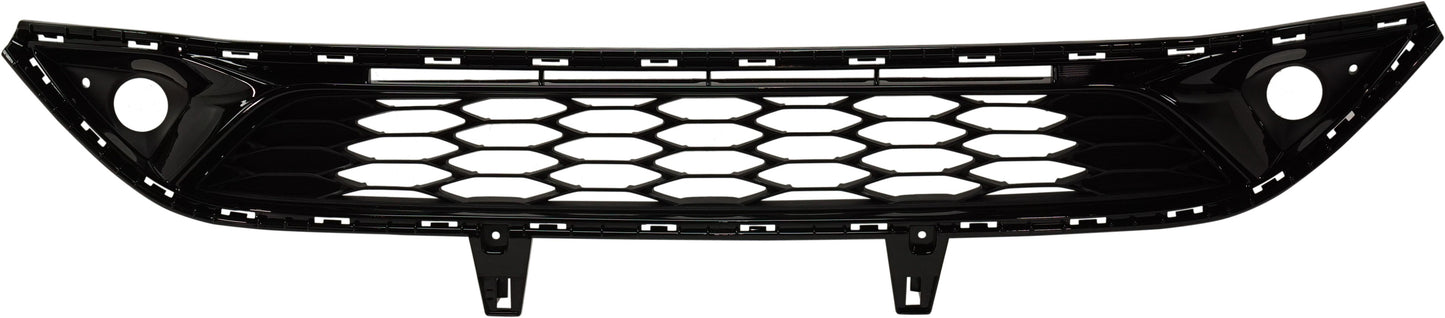Front Bumper Grille, Painted Black CAPA Certified