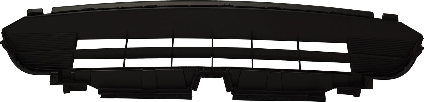 Front, Lower Bumper Grille, Textured Dark Gray Shell and Insert
