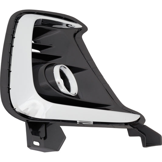 Front, Driver Side Fog Light Trim, Chrome