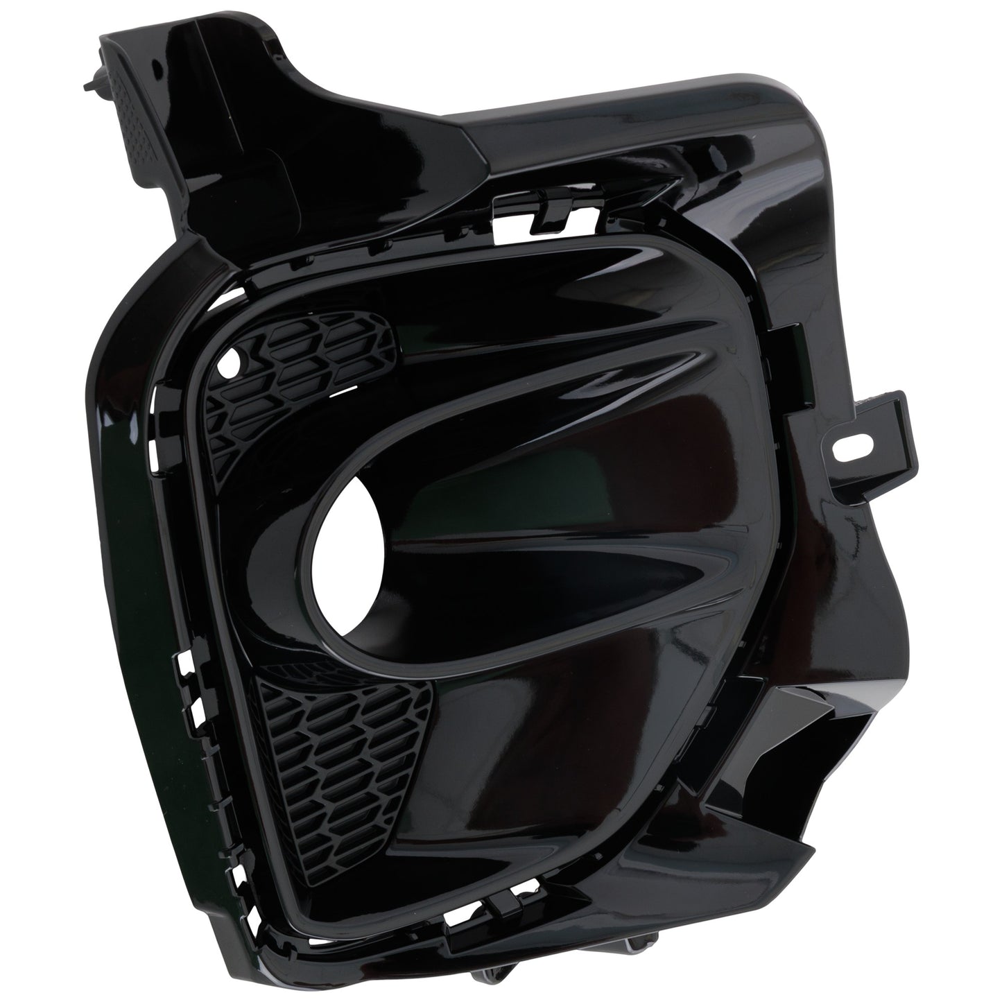 Front, Passenger Side Fog Light Trim, Black