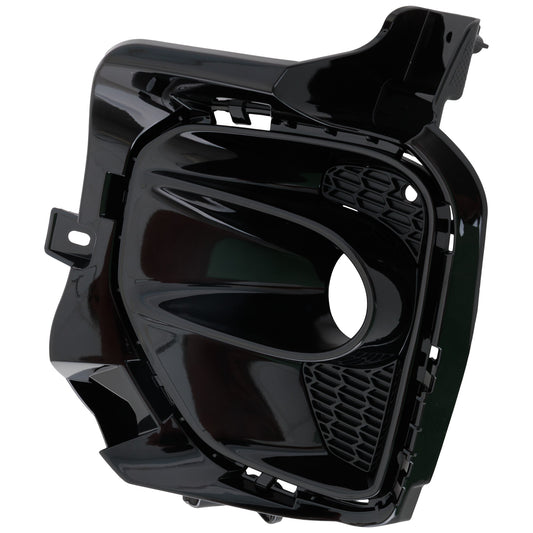 Front, Driver Side Fog Light Trim, Black