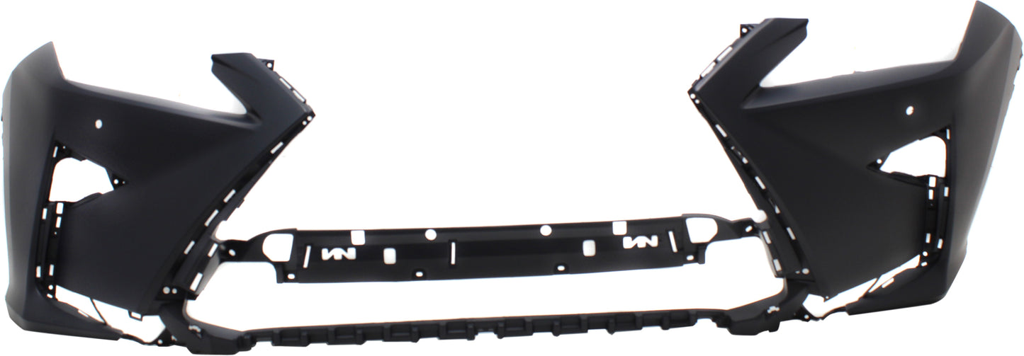 Front Primed Bumper Cover, Without Headlight Washer Holes