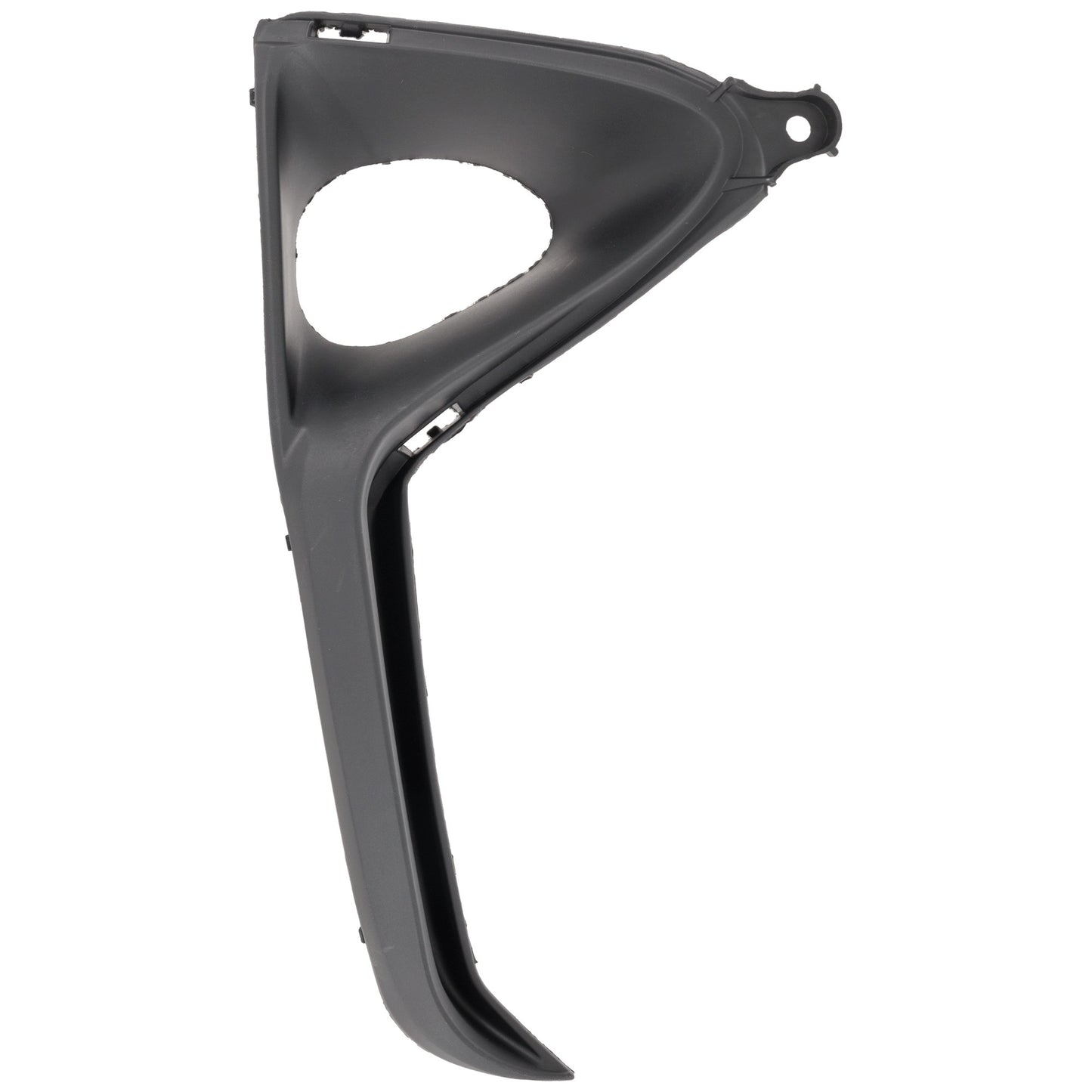 Front, Passenger Side Fog Light Trim, Textured Black