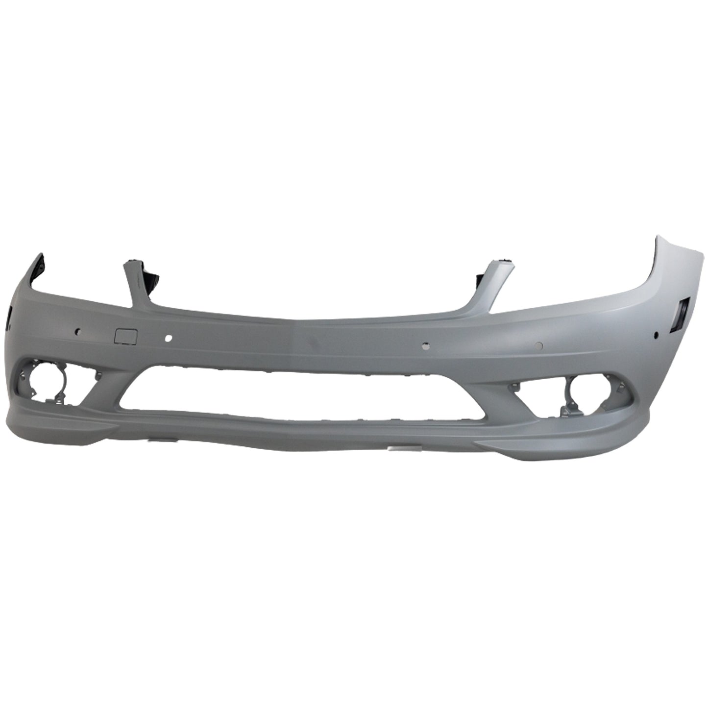 Front Primed Bumper Cover, Without Headlight Washer Holes, Without Side Marker Holes