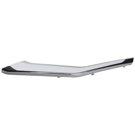 Front, Driver Side, Lower Bumper Trim, Chrome