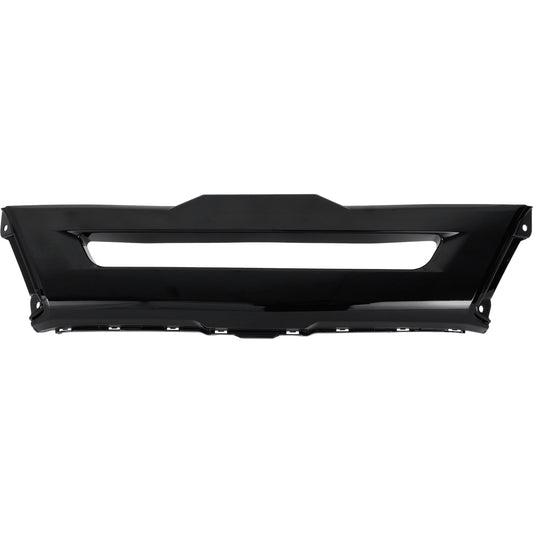 Front, Center Bumper Trim, Black