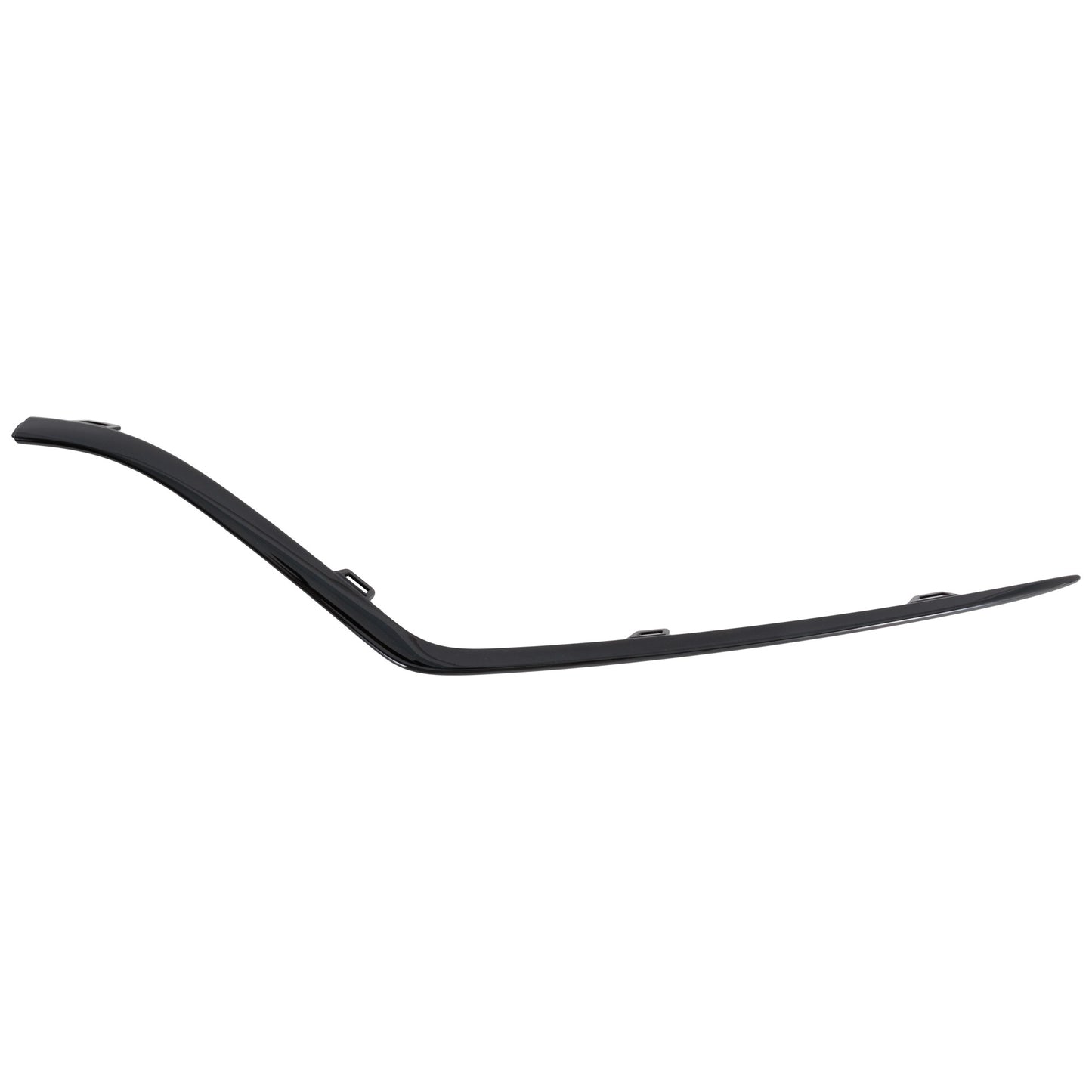 Front, Driver Side, Outer Bumper Trim, Black