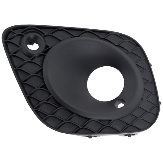 Front, Driver Side Fog Light Trim, Textured Black
