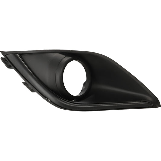 Front, Driver Side Fog Light Trim, Textured Black