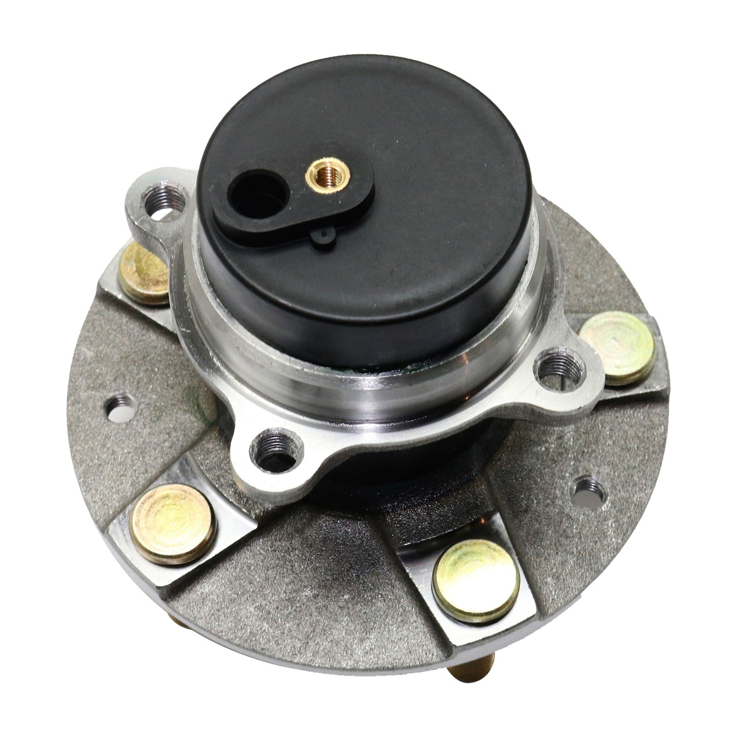 Front, Driver or Passenger Side Wheel Hub, With Bearing, With Sensor, 5 x 4.5 in. Bolt Pattern, 2 Cyl., 1.3L Engine, RWD
