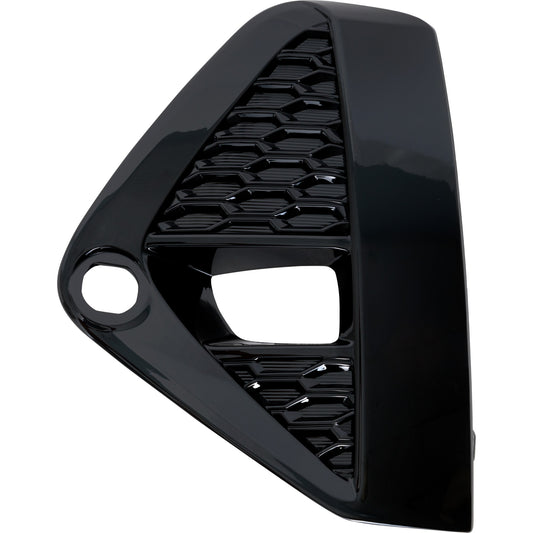 Front, Driver Side Fog Light Trim, Black