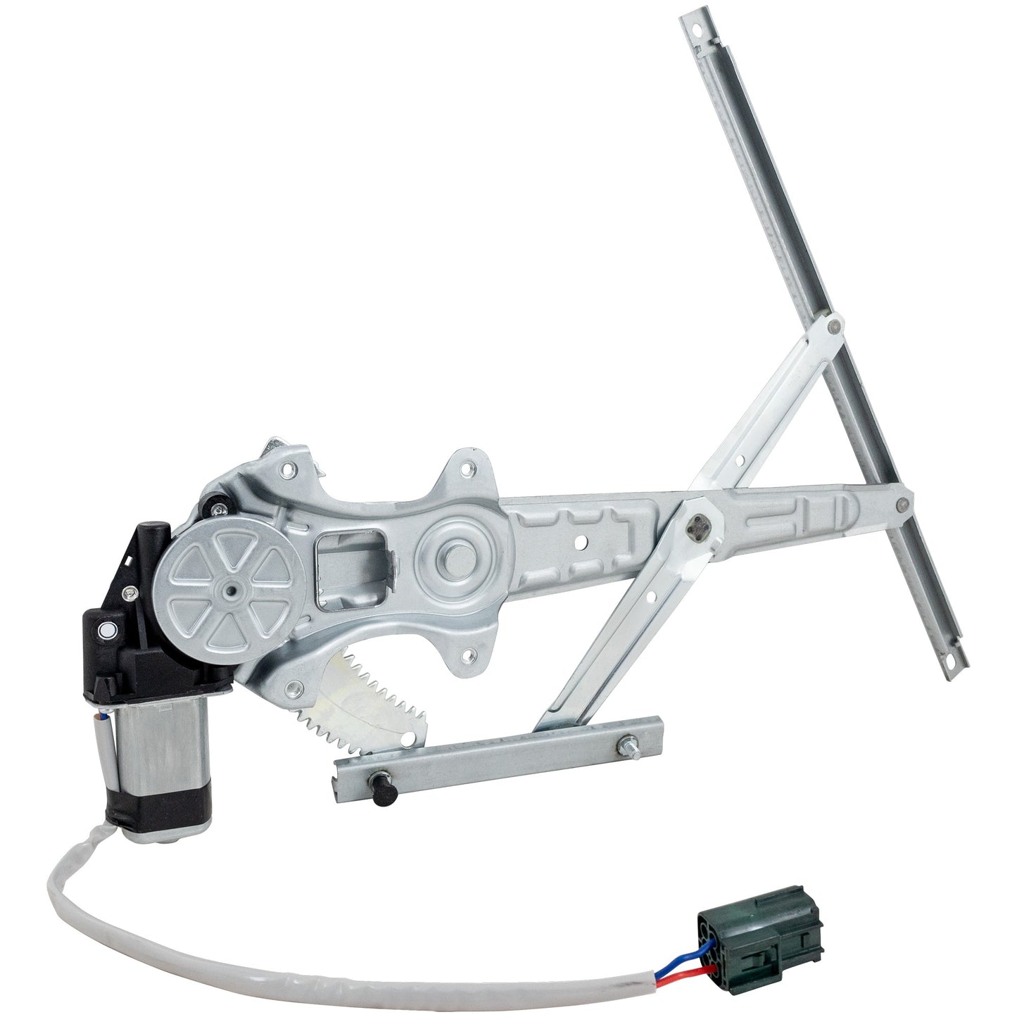Rear, Driver Side Power Window Regulator, With Motor