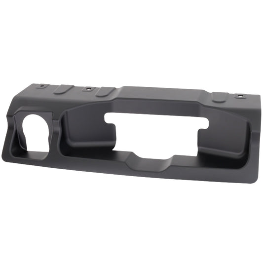 Rear, Lower, Center Bumper Trim, Chrome