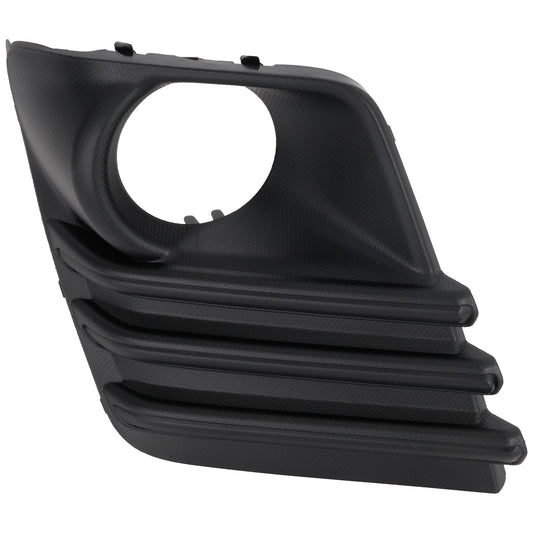Front, Driver Side Fog Light Trim, Textured Black
