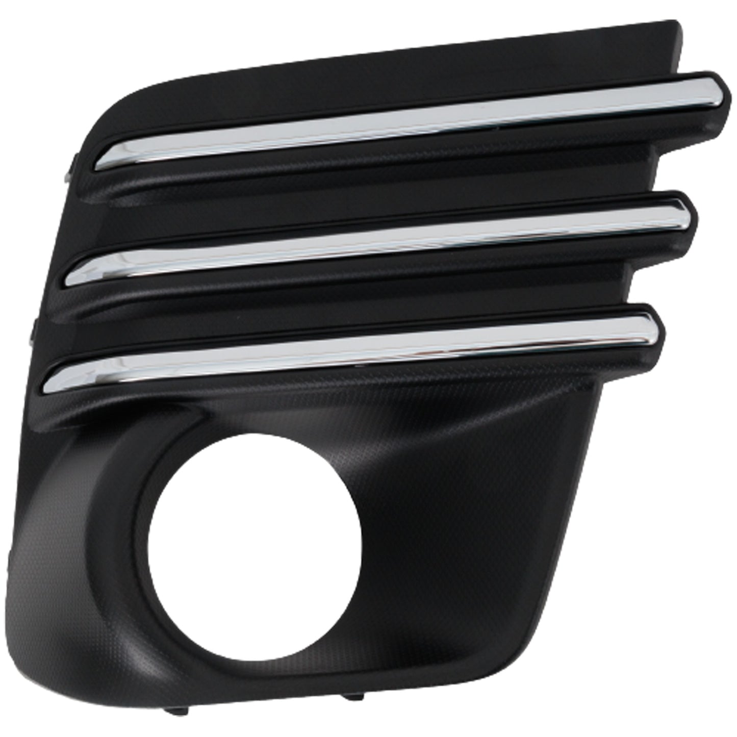 Front, Passenger Side Fog Light Trim, Textured Black