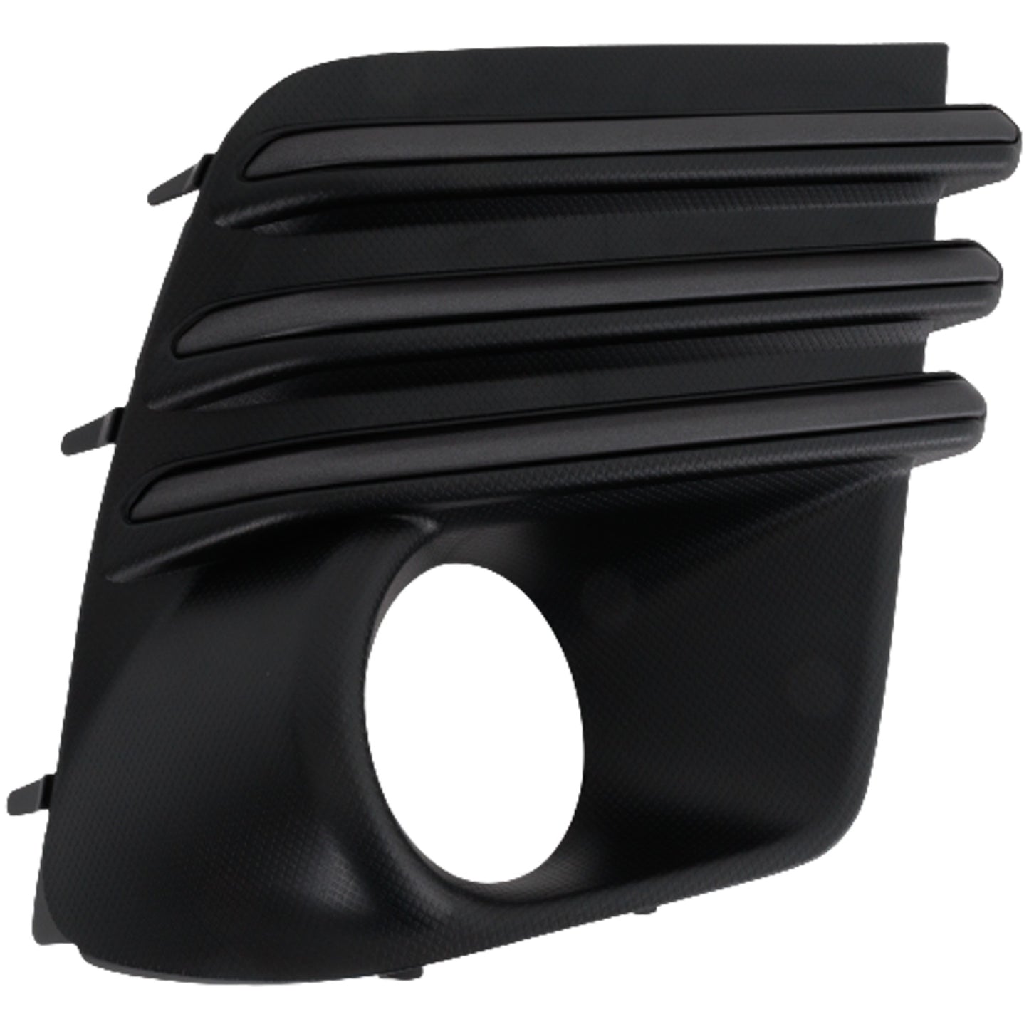 Front, Passenger Side Fog Light Trim, Textured Black