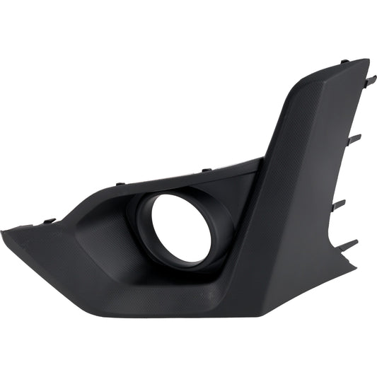 Front, Driver Side Fog Light Trim, Textured Black