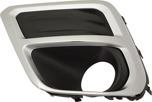 Front, Driver Side Fog Light Trim, Black and Chrome, Limited Model