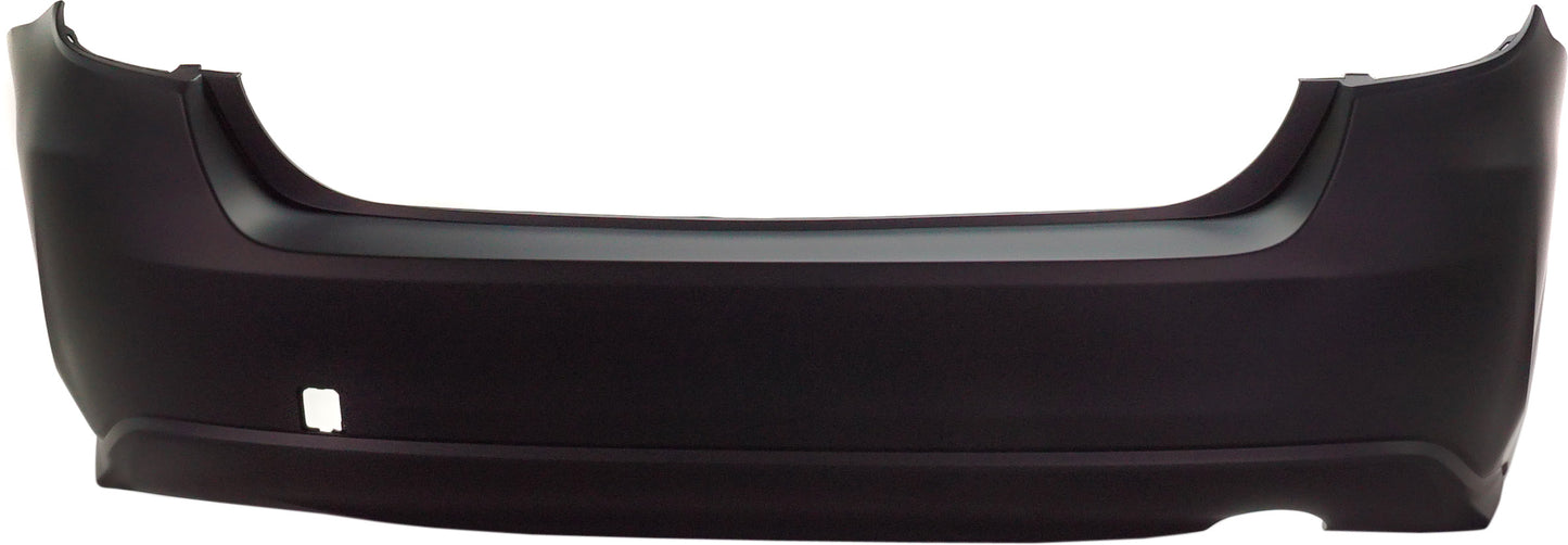 Rear Primed Bumper Cover, Without Object Sensor, CAPA Certified