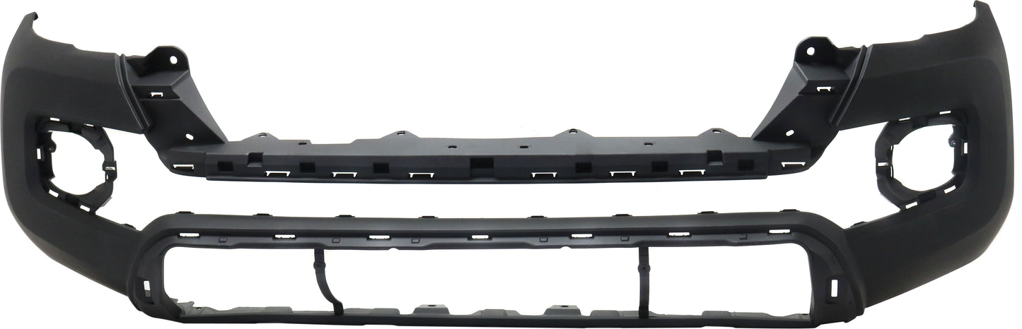 Front Textured Bumper Cover, With Park Sensor and Headlight Washer Holes, Without Fog Light Holes, CAPA CERTIFIED