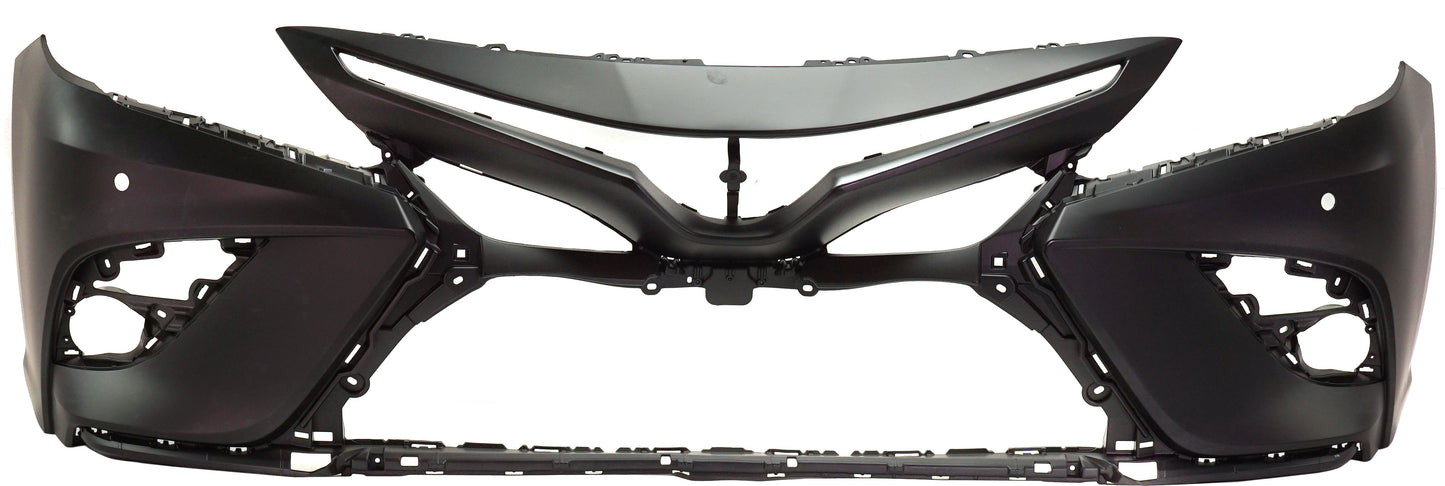 Front Primed Bumper Cover, with Parking Aid Sensor Holes, For Models without TRD Package and Front View Camera, XSE Model